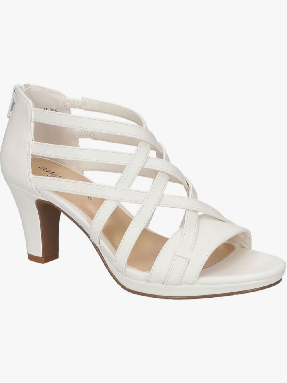 Easy Street womens Bee Heeled Sandal